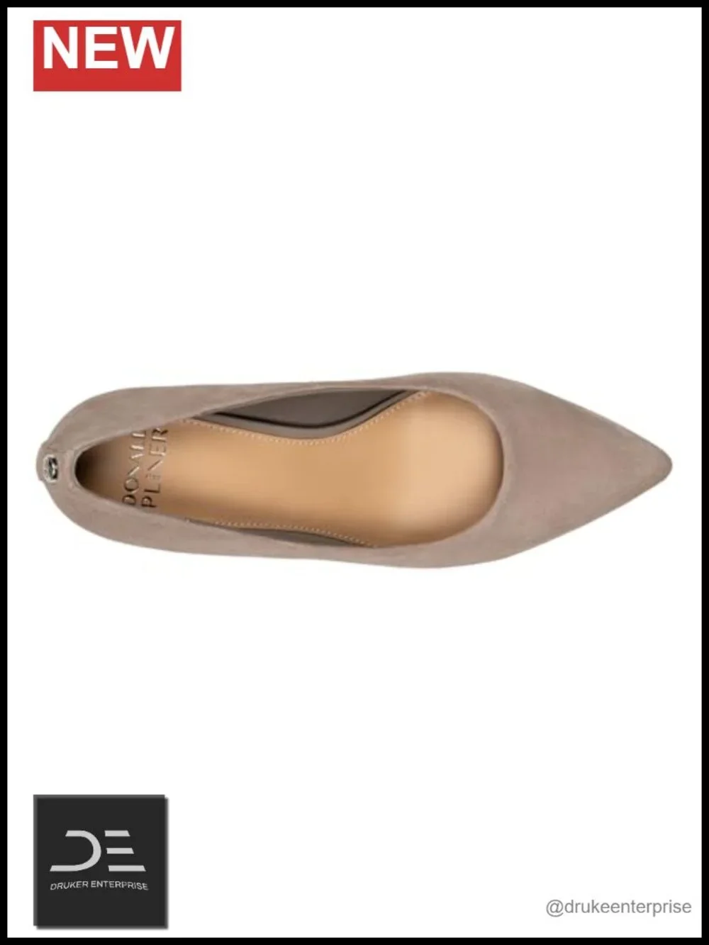 Kitten Heel Pumps, Pointed Toe, Suede, Memory Foam Insole